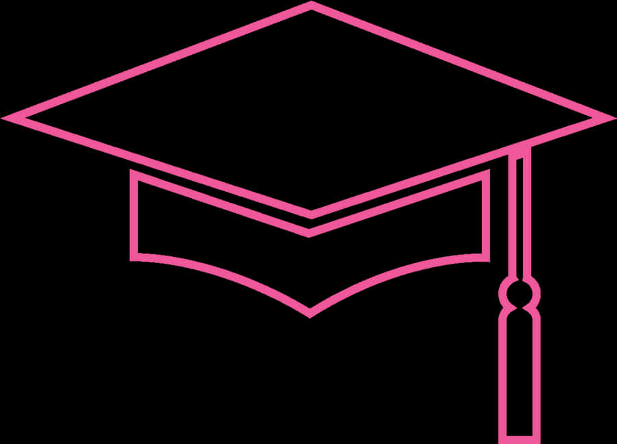 Pink Graduation Cap Png, Transparent Png