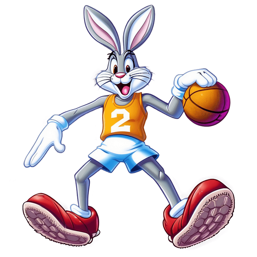 Bugs Bunny Playing Basketball PNG jgj