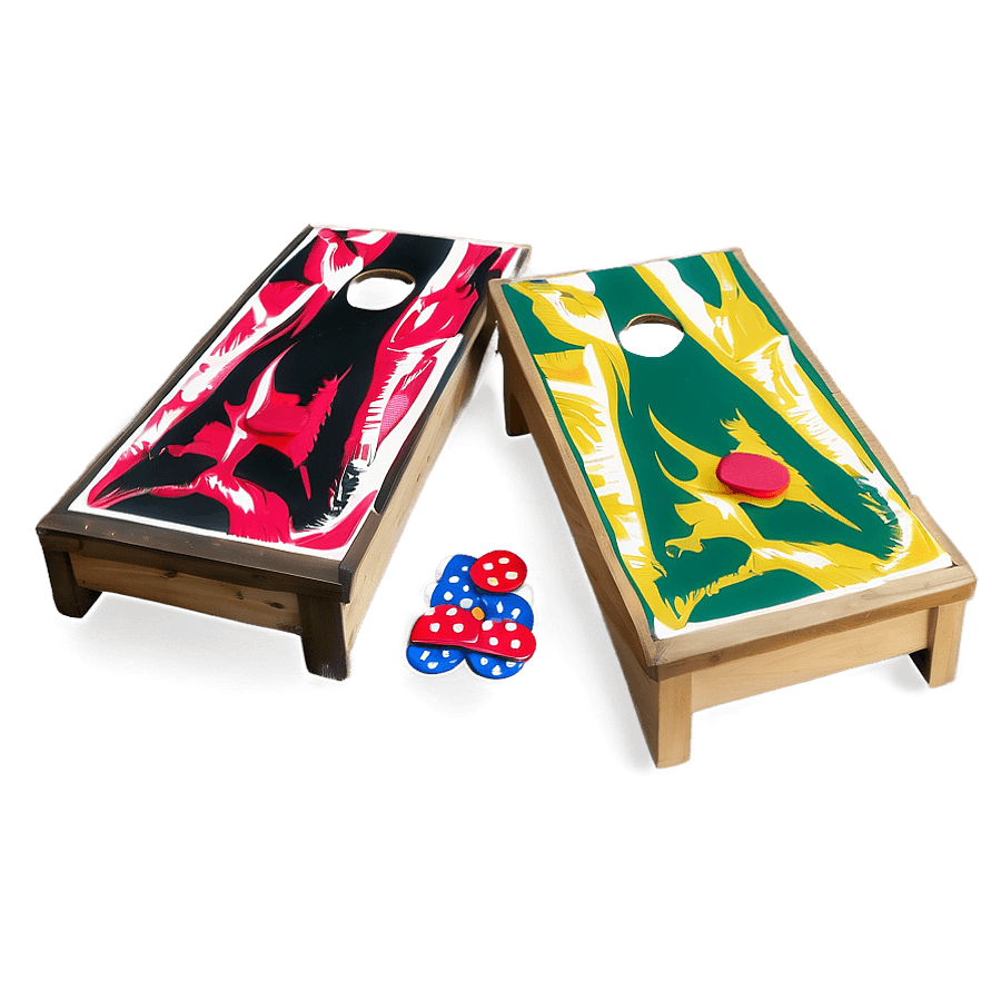 Mini Cornhole Game PNG qhd28