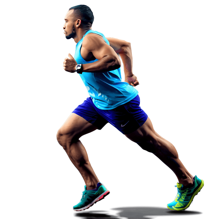 Athlete Running Legs PNG teq72