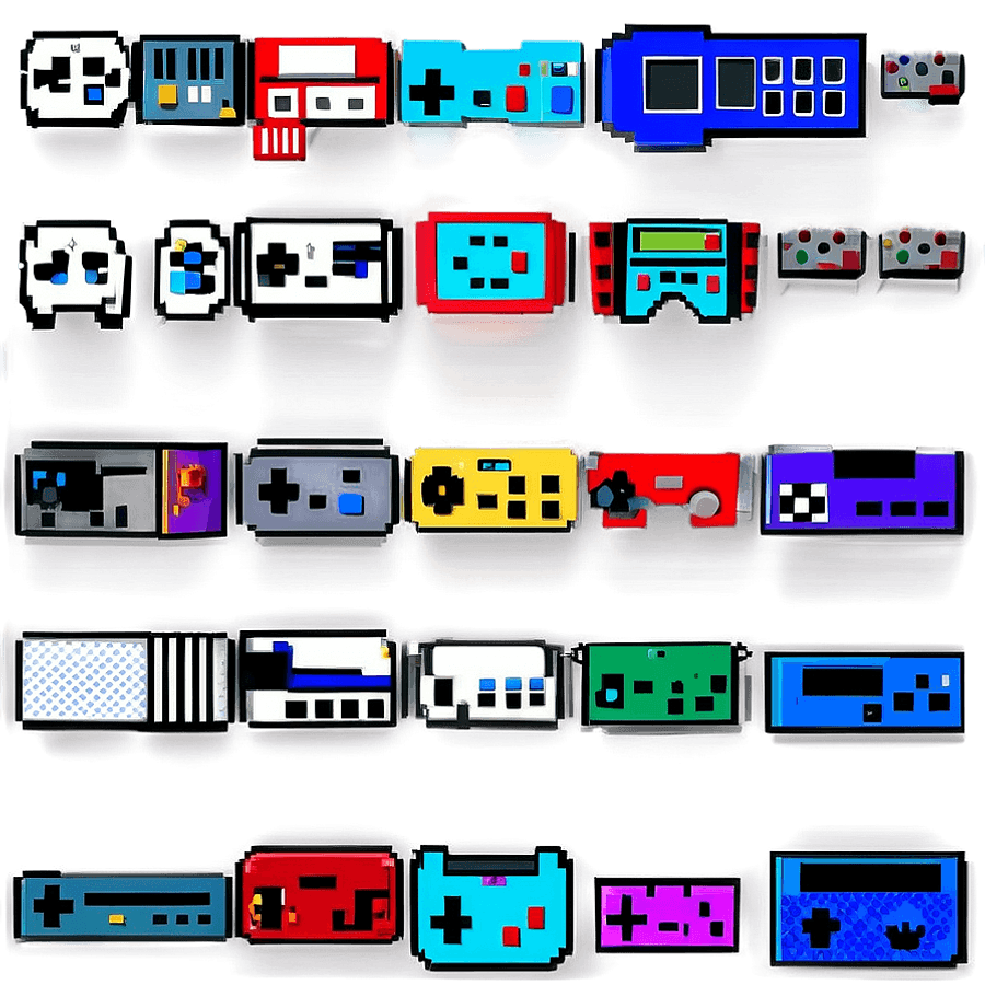 90s Video Game Icons PNG 06202024