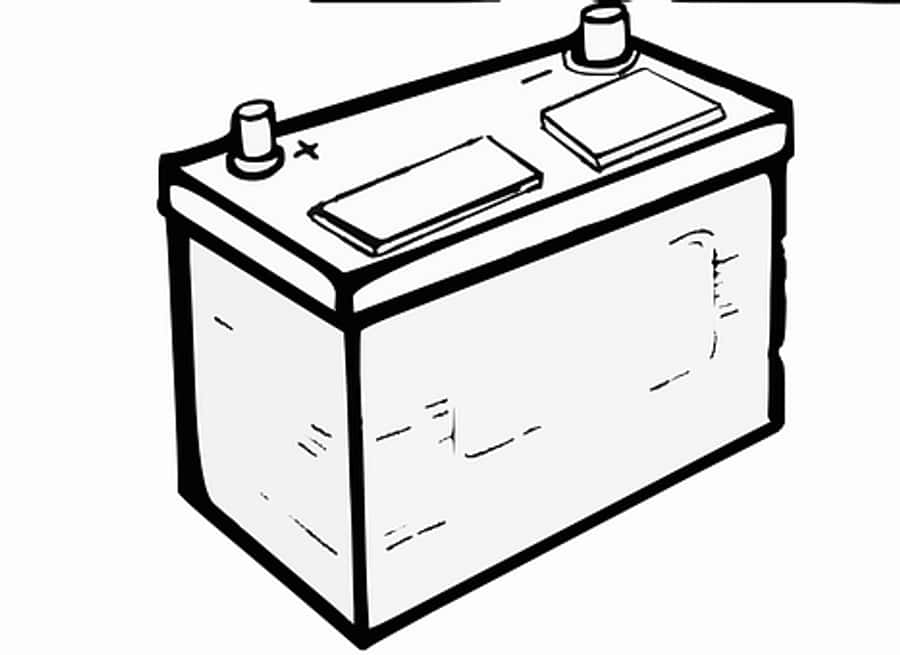 Car Battery Illustration