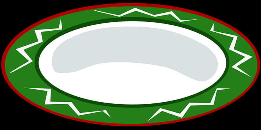 Christmas Oval Frame Graphic