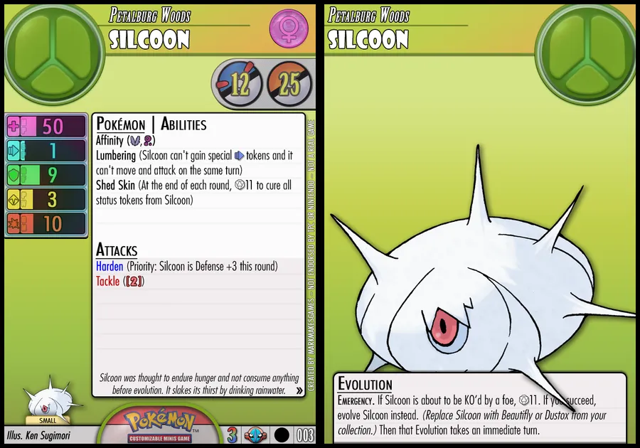 Silcoon Abilities Poster