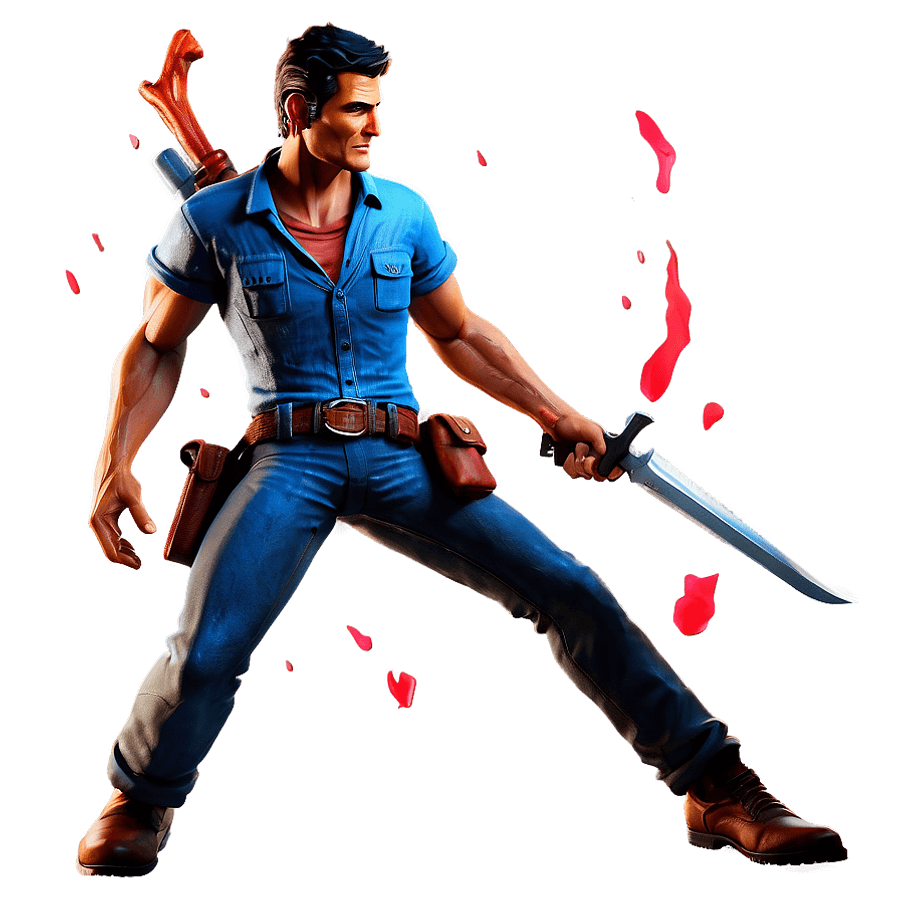 Ash Williams Deadite Hunter PNG 06112024