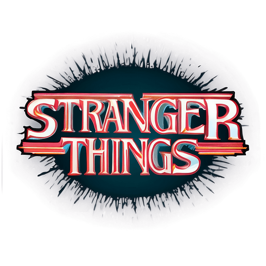Stranger Things Logo Sticker PNG snl