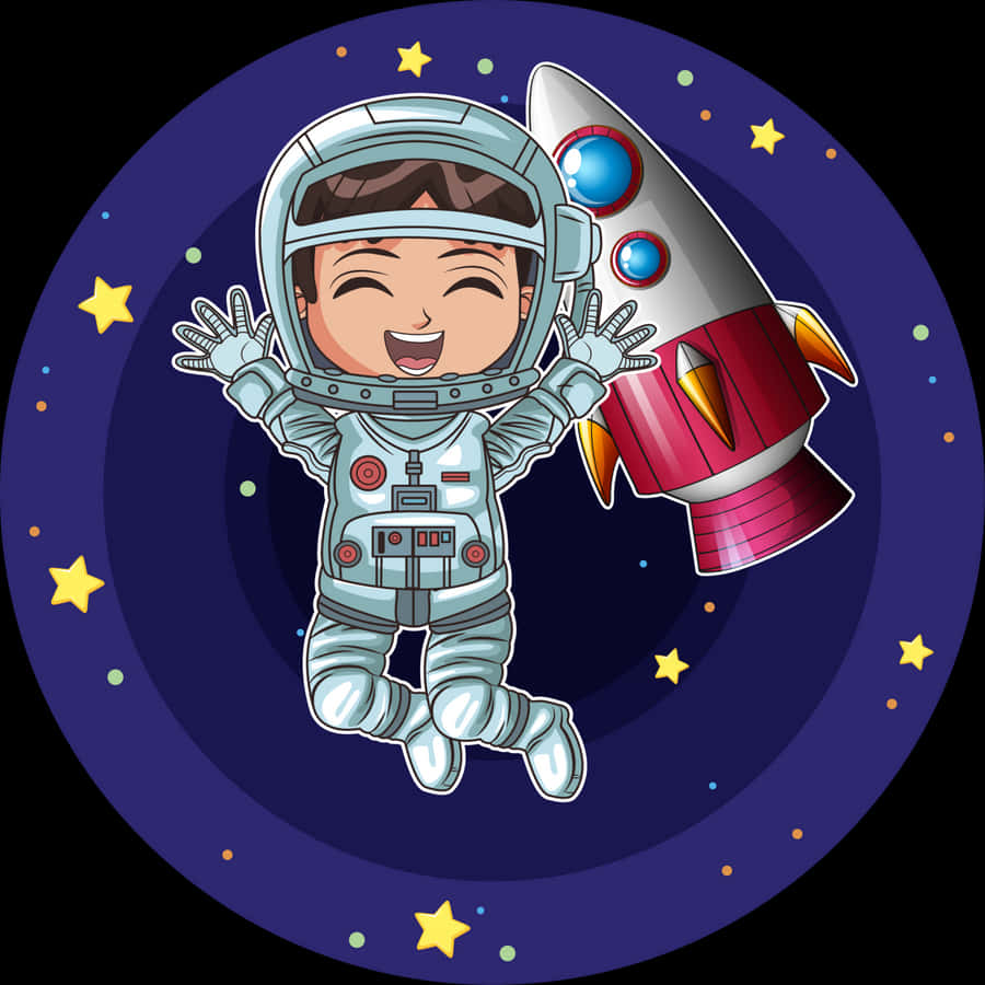 Girl Astronaut Cartoon, HD Png Download