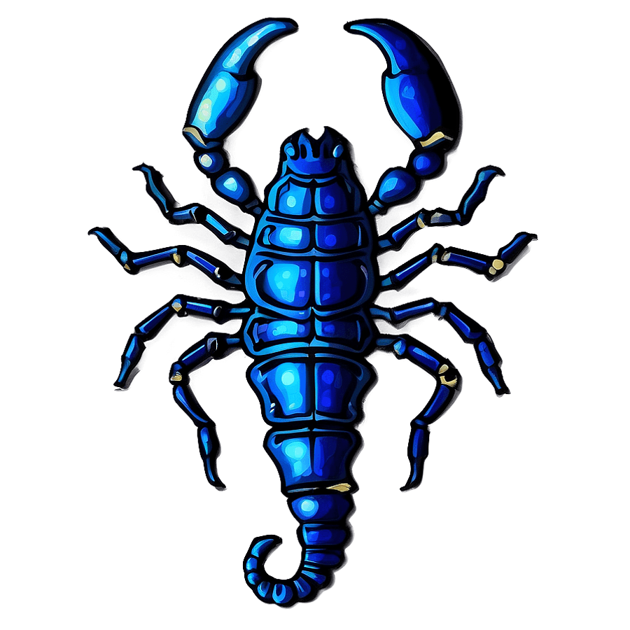 Scorpio Sign with Stars PNG 06272024
