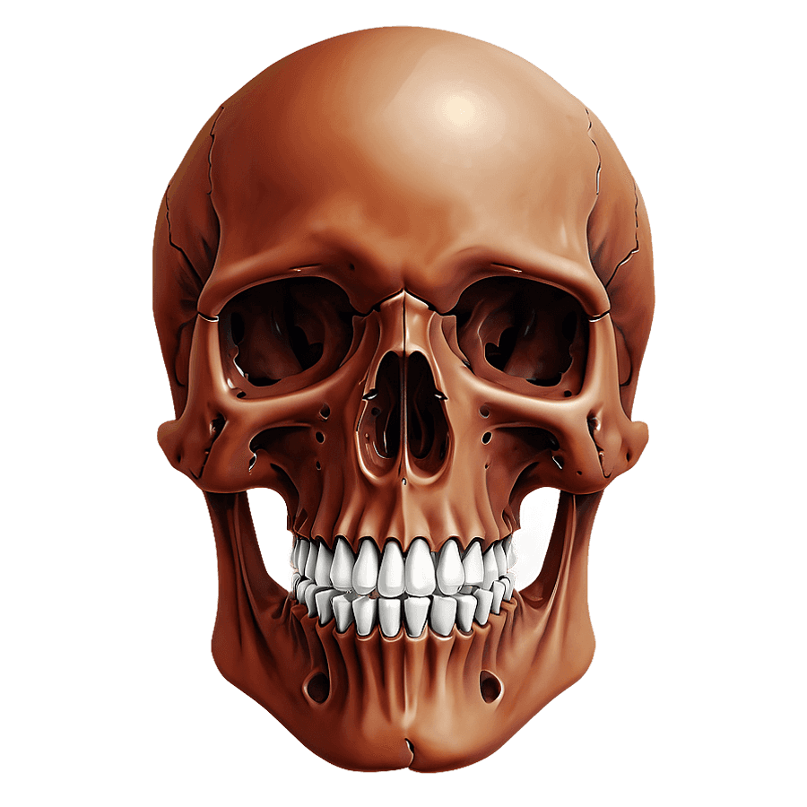 Minimal Skull Outline PNG tcg32