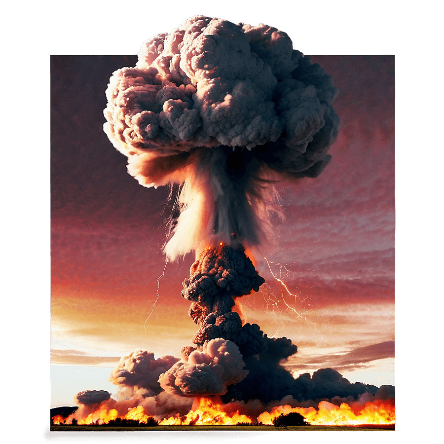Nuclear Explosion Sunset PNG ucn40