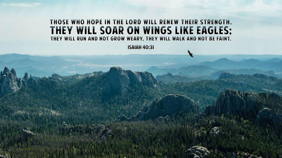 Download Isaiah 40:31 Bible Verse Laptop Wallpaper | Wallpapers.com