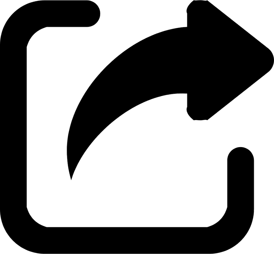 Share Icon Black Arrow