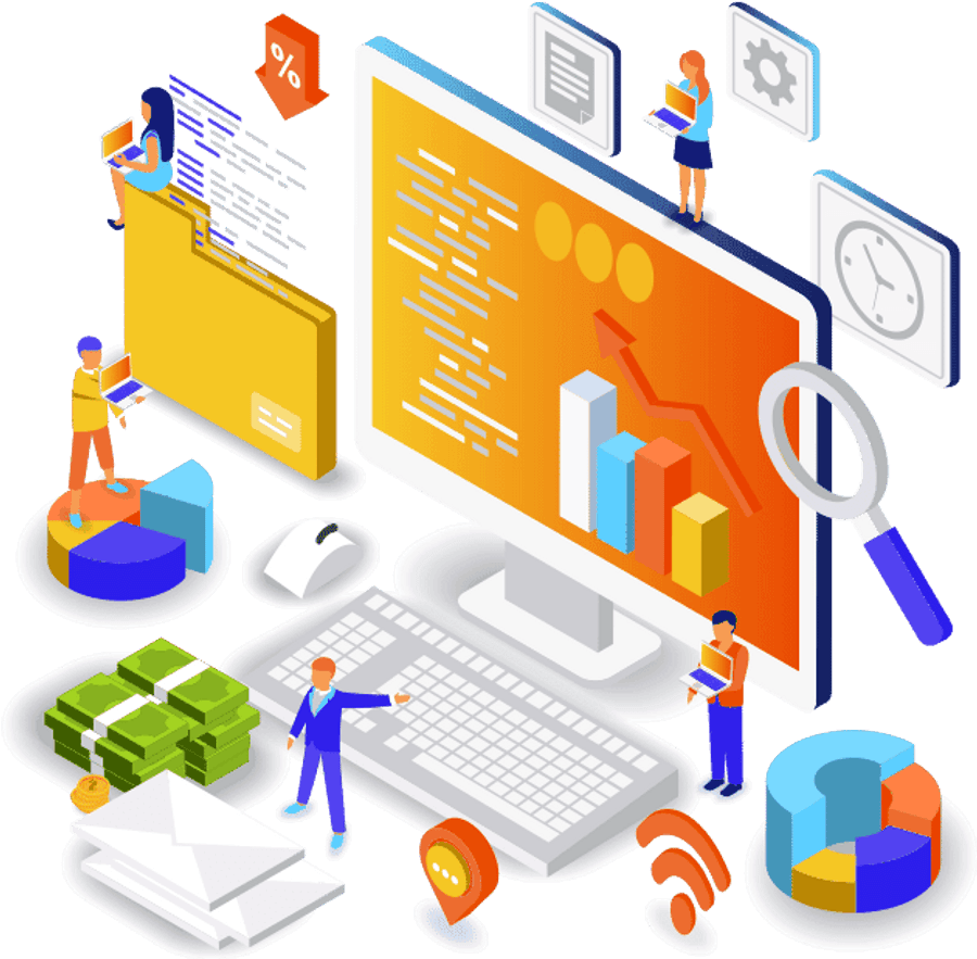 Digital Marketing Isometric, HD Png Download