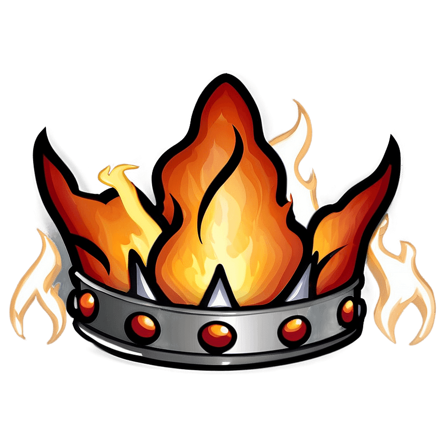 Fire Crown Icon PNG 36
