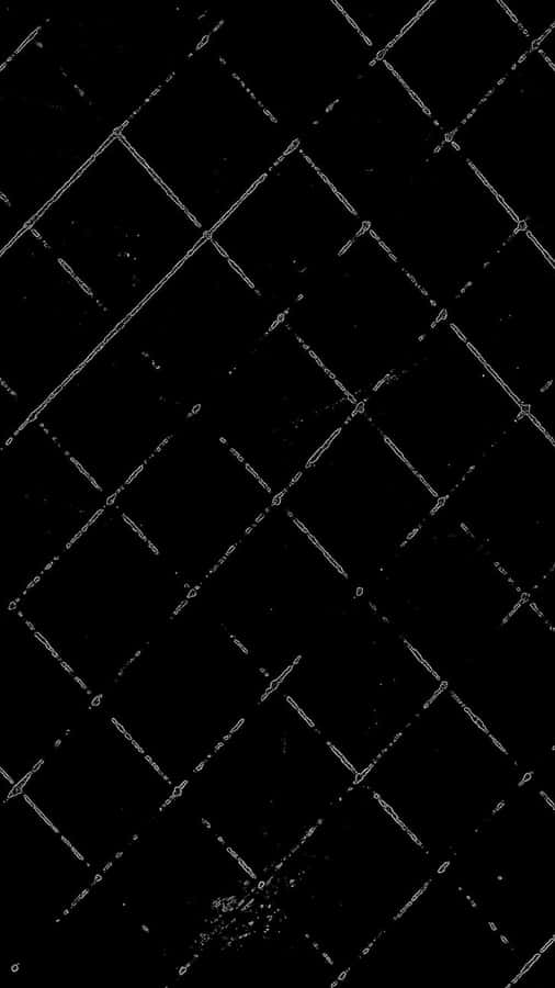 Padrão Abstrato de Cadeia em Preto e Branco