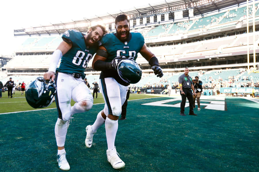 Eagles Spieler feiern den Sieg