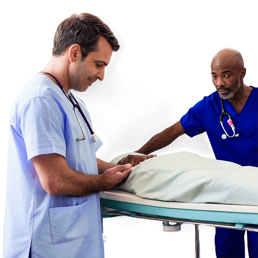 Male Nurse in Emergency Room PNG ntv21