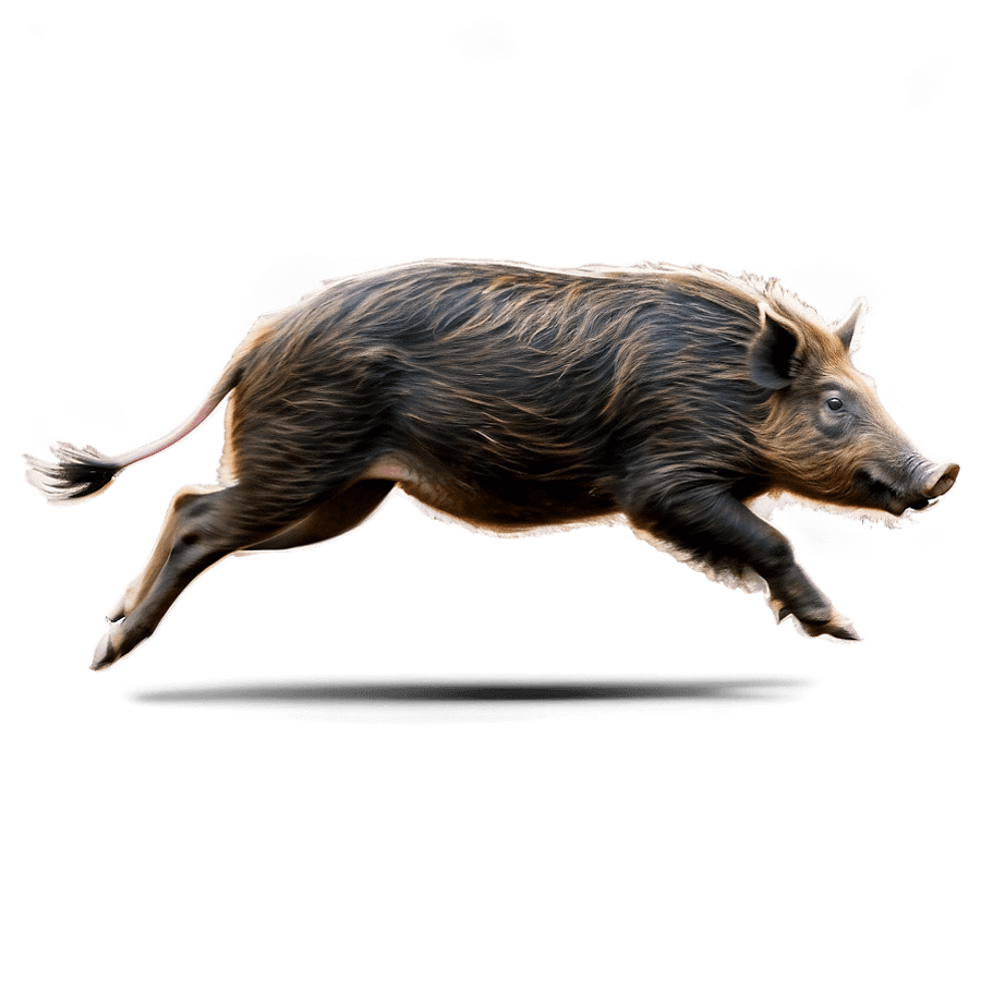 Wild Boar Running PNG onv