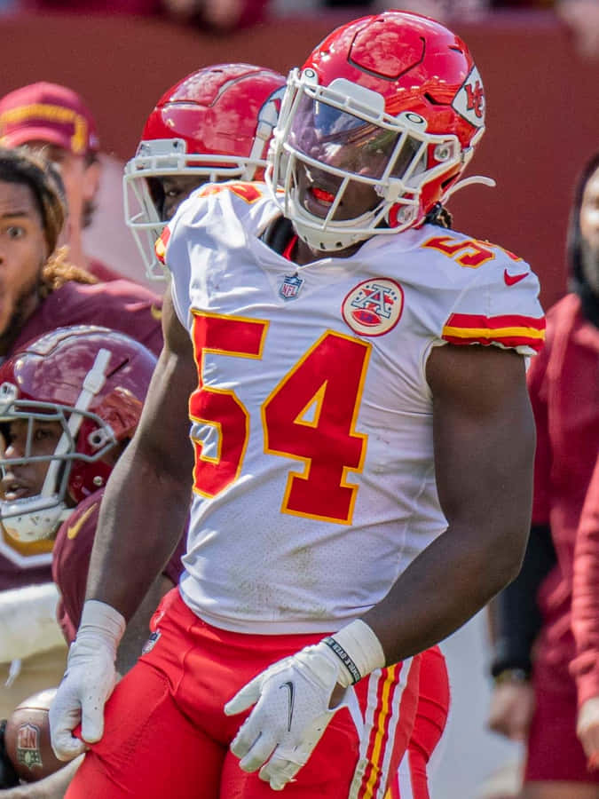 Kansas City Linebacker 54 Aktionsaufnahme