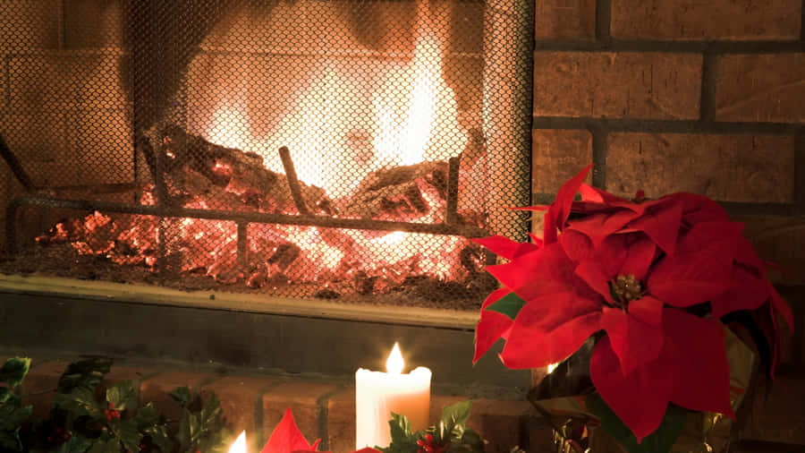 Hyggelig Yule Log Pejs