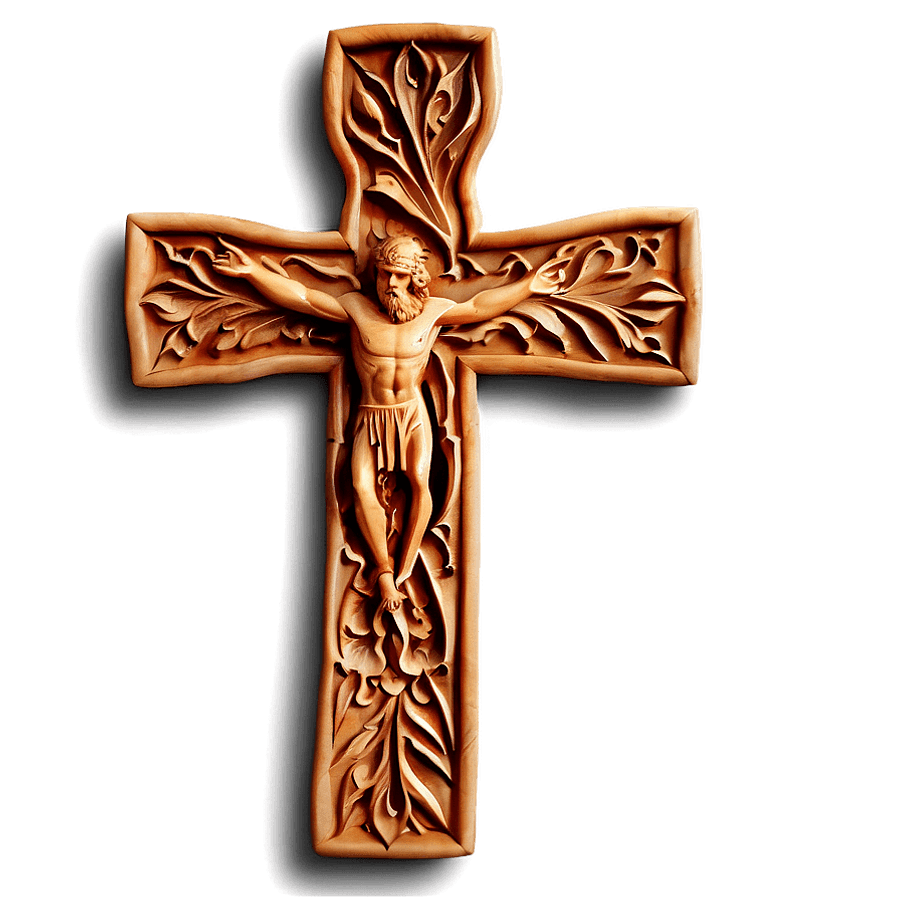 Carved Gothic Cross PNG klu47