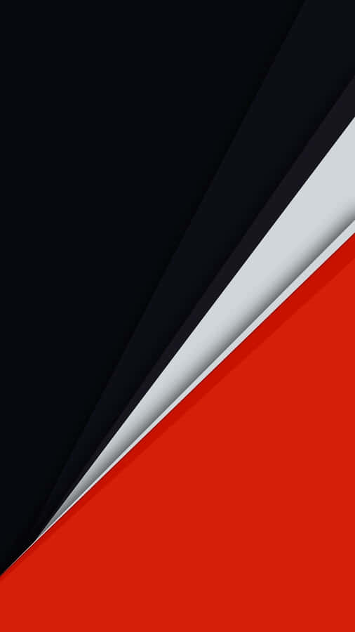 AbstrakteCollage in Rot, Schwarz und Weiß