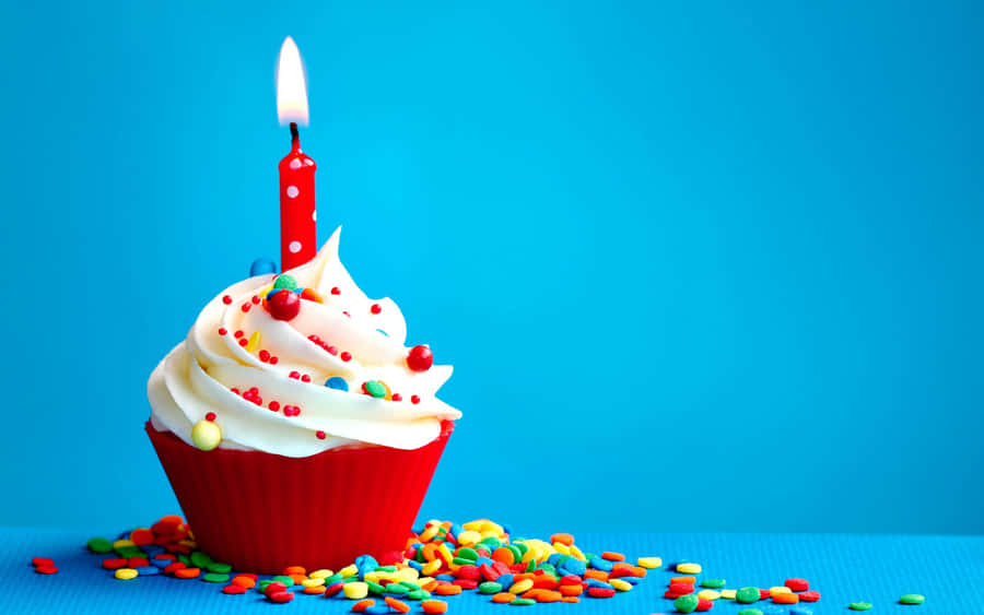 Cupcake di Compleanno con Candela