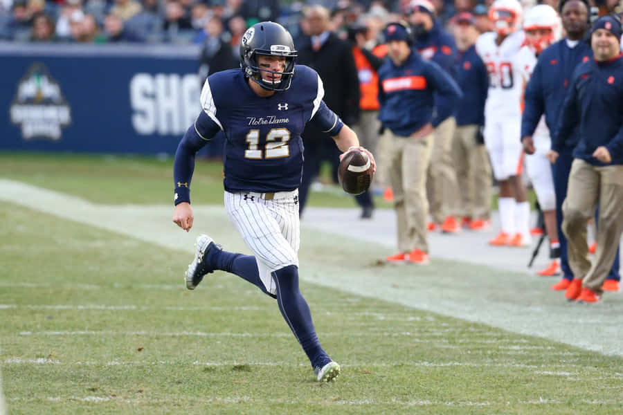 Quarterback Scramble Action Shot