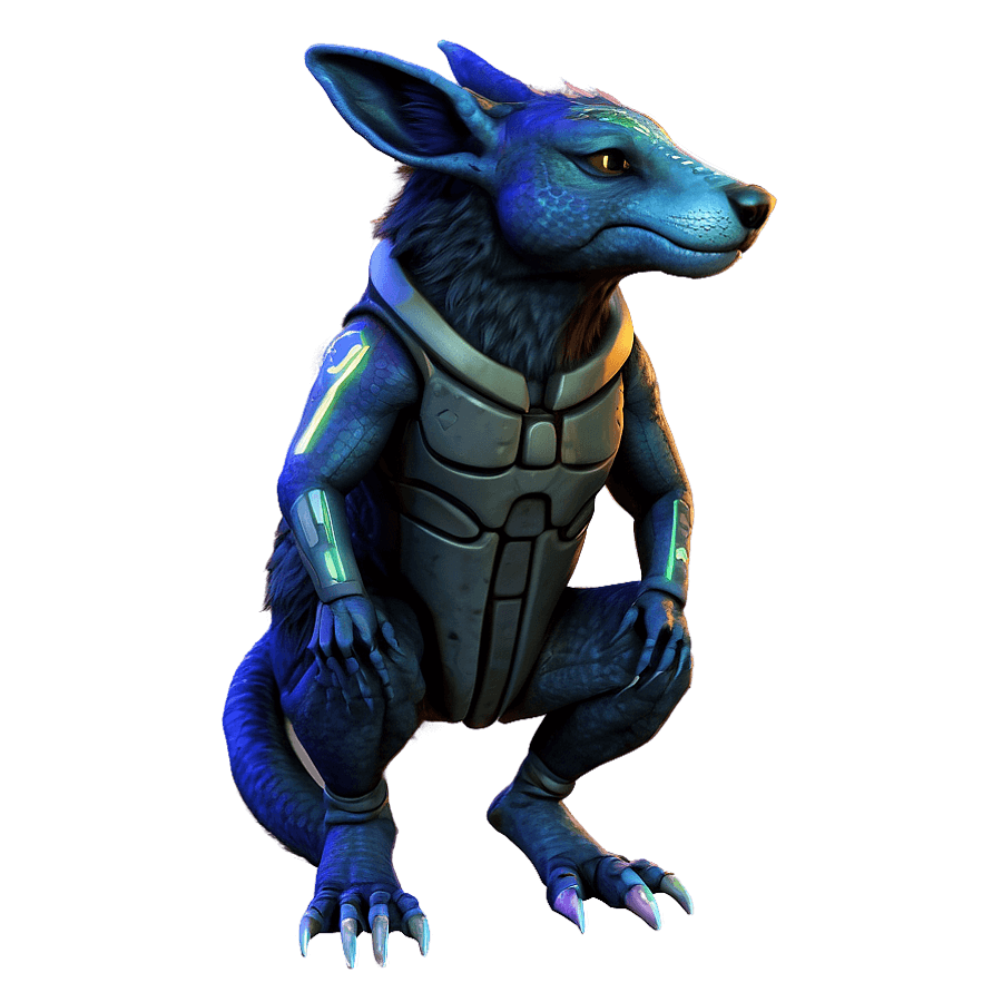 Furry Sci-Fi Creature PNG 05062024