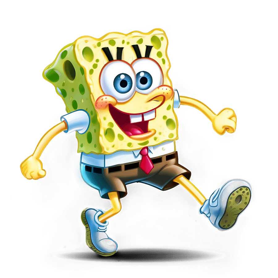 Spongebob Running Clipart PNG 70