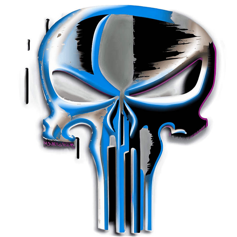 Punisher Urban Art PNG vlm8