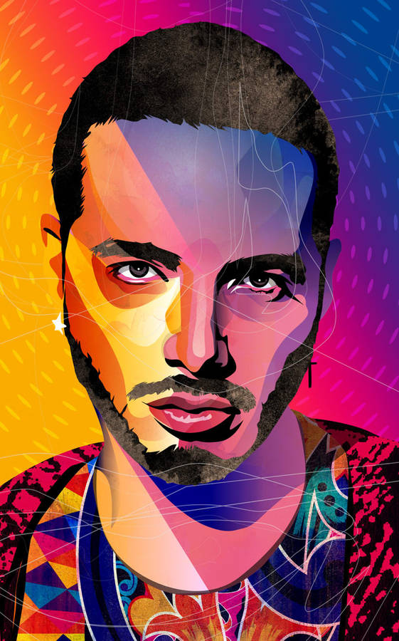 Download J Balvin Pop Art Wallpaper | Wallpapers.com