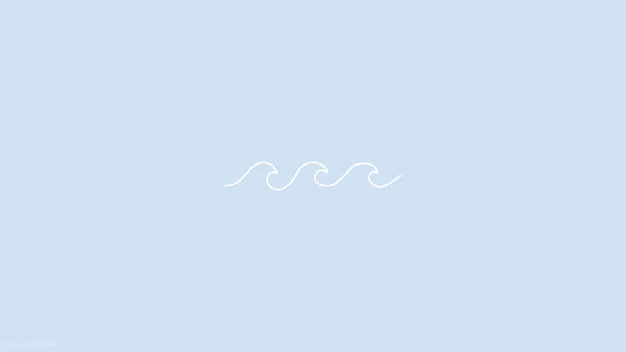 Arte de Linha Wavy Minimalista