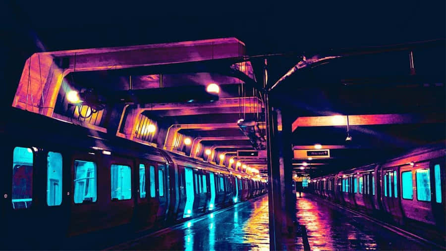 Capturandoo movimento e a beleza de uma estação de trem