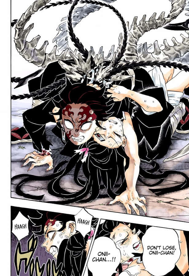Demon Slayer Manga Intensivkampfszene