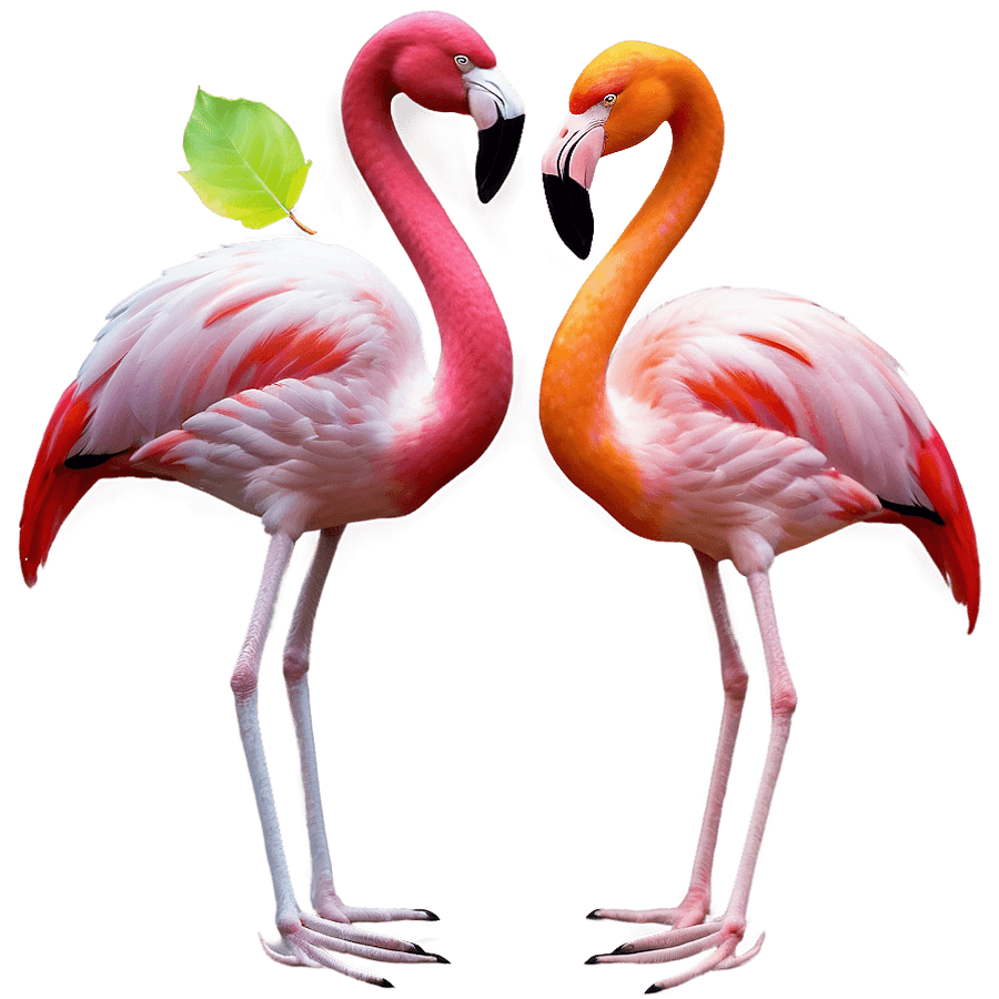 Colorful Flamingo Pattern PNG ohb34