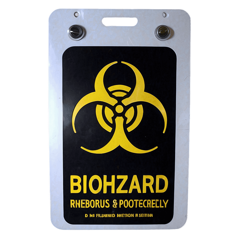 Biohazard Caution Sign PNG 05252024