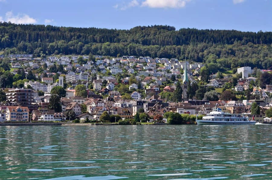Vista di Horgen sul Lago di Zurigo