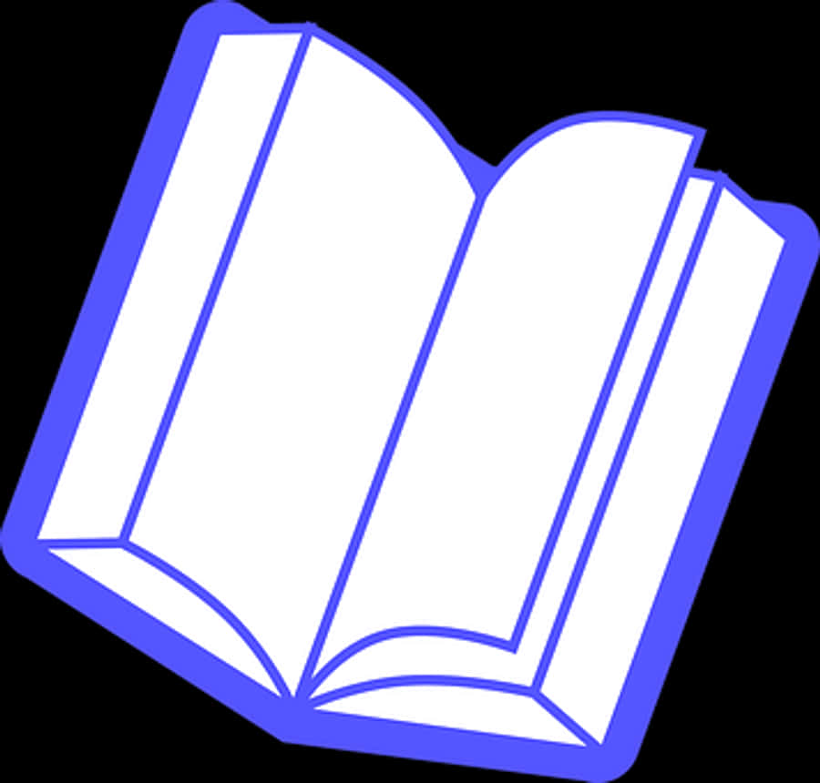 Open Book Icon Blue