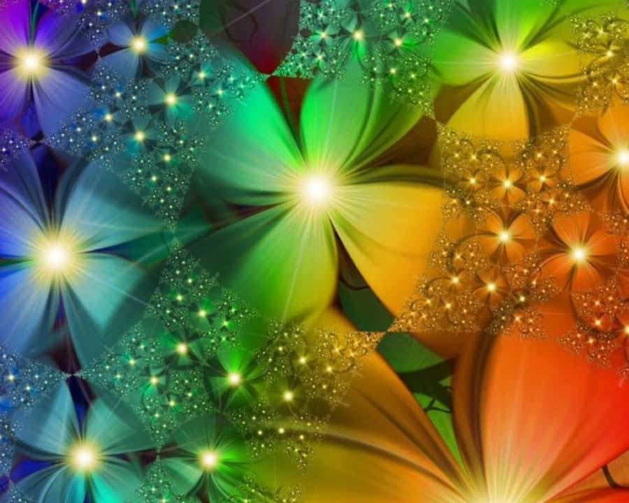 3DFlower tapet i 1280 x 1024