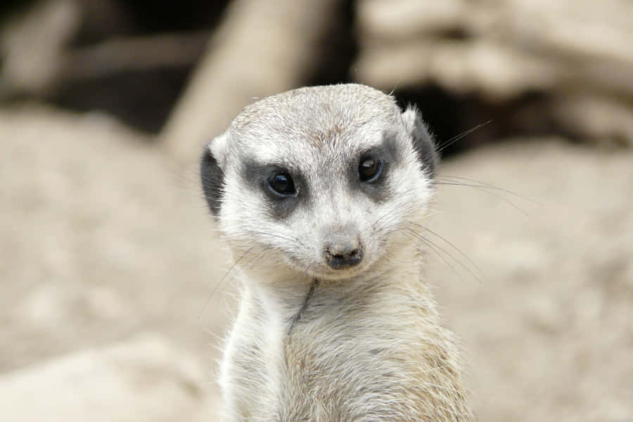 Suricata Attenta con Occhi Vigilanti