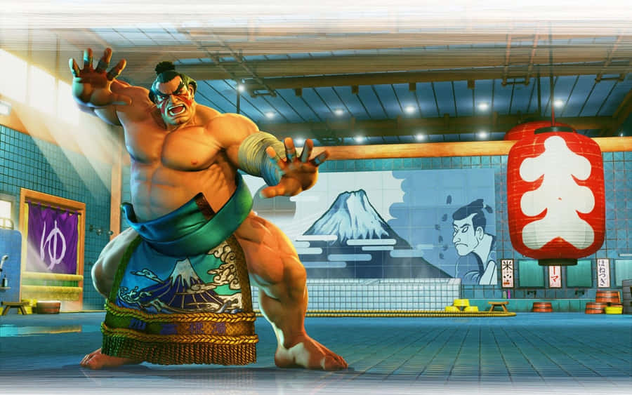 Street Fighter E Honda Pronto a Combattere