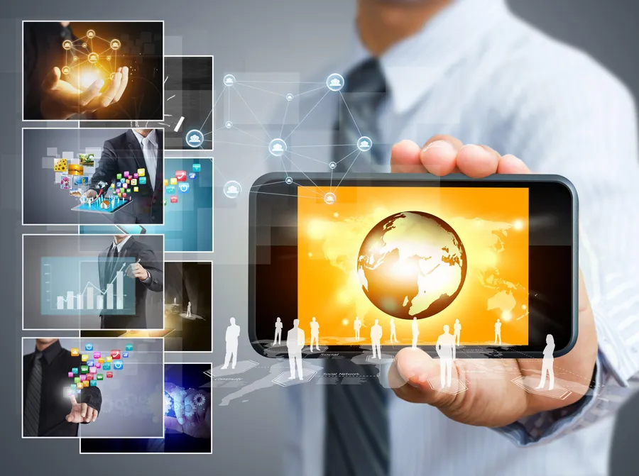 Digital Global Network Concept
