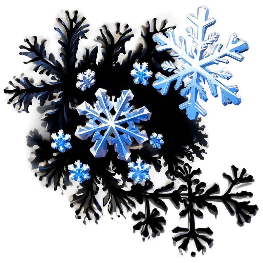 Snow Flakes Collection PNG 11