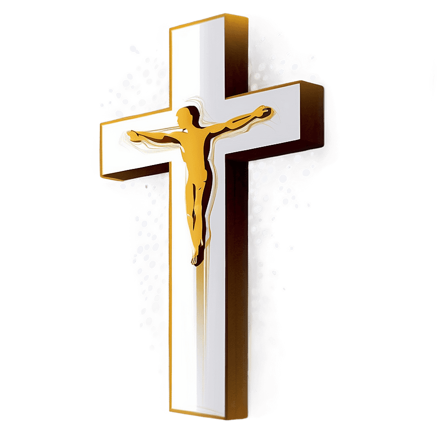 Elegant Cross Illustration PNG ddw29