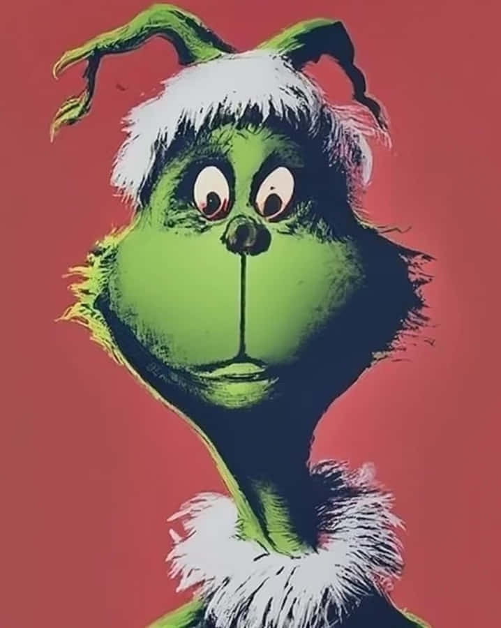 Stilisierte Grinch-Porträt