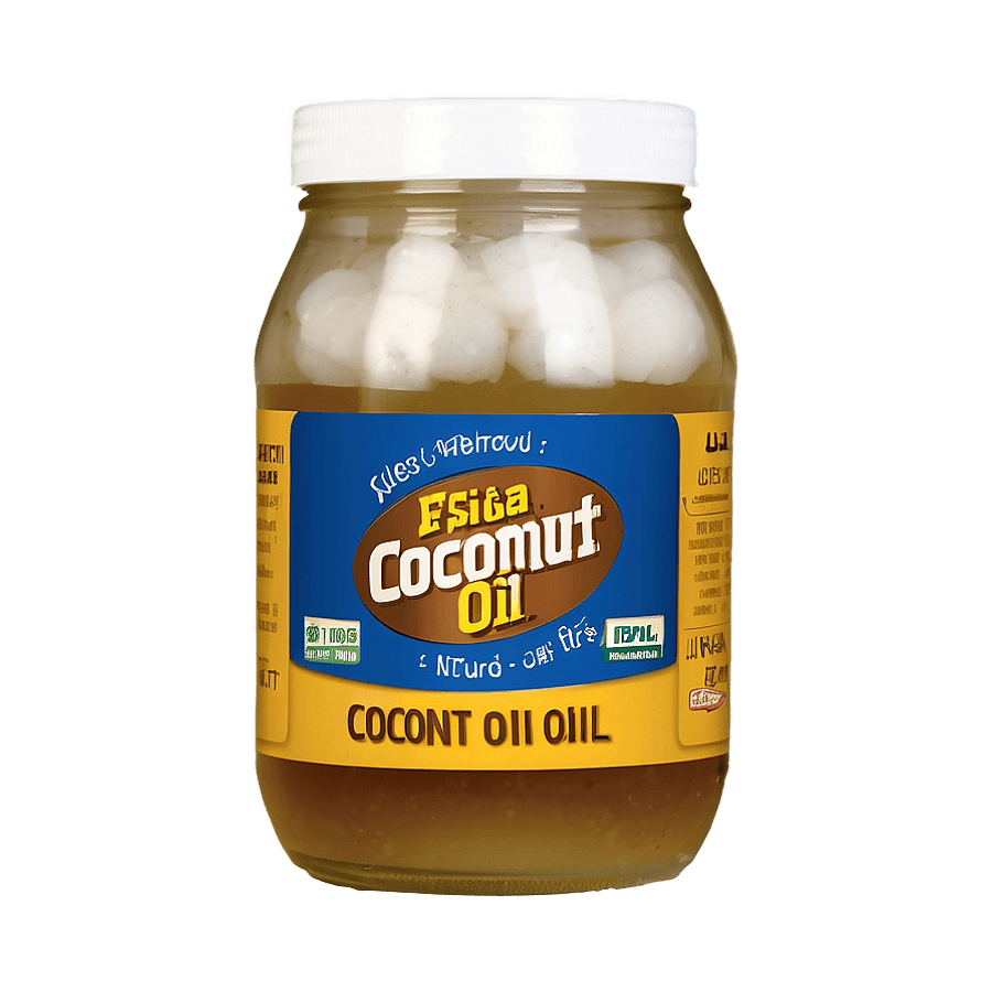 Coconut Oil Jar PNG 05242024