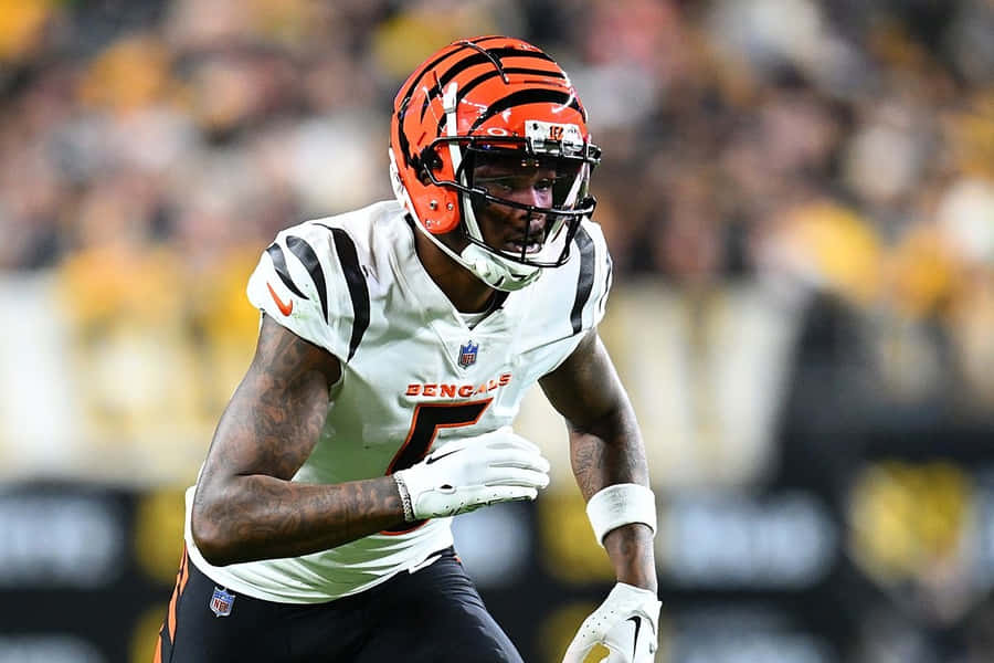 Tee Higgins Ação do Cincinnati Bengals