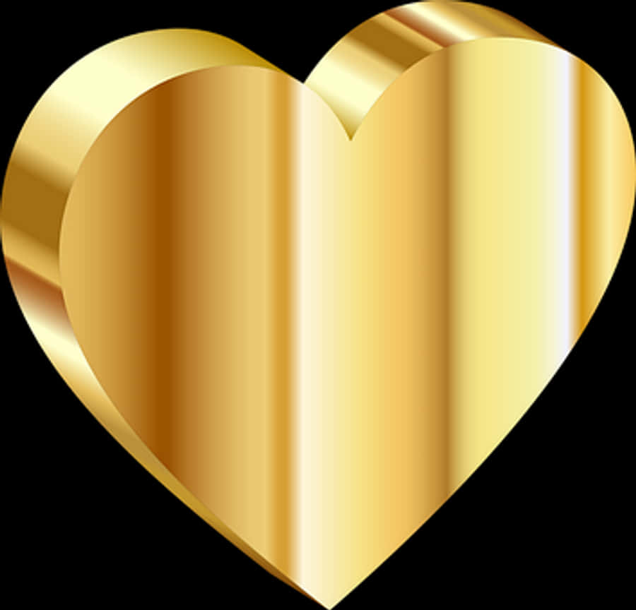 Golden Heart Icon