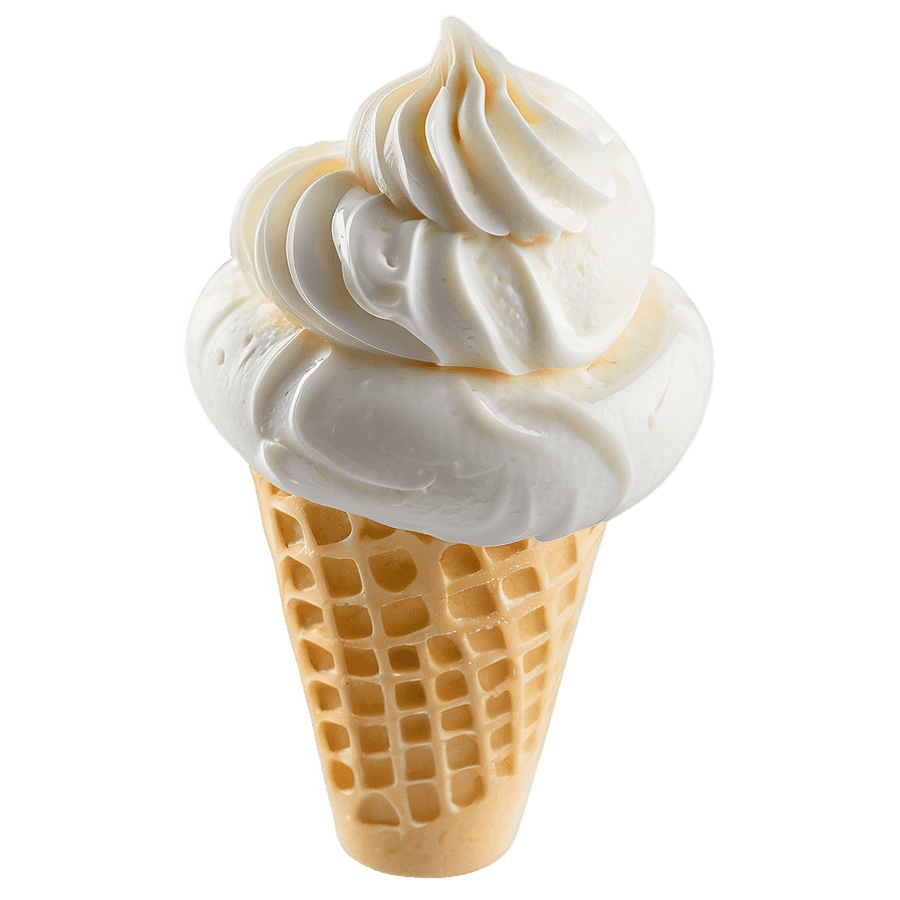 Vanilla Ice Cream in Glass PNG 59